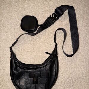 Steve Madden Black Crossbody Bag with Adjustable Strap